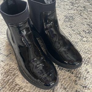 Cole Haan 3.0Zerogrand Black Patent Leather Boots